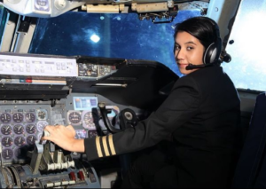 Ayesha-Aziz-Flying-Plane